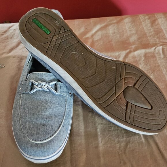 Blue Canvas Boat Shoes - Picture 3 of 4